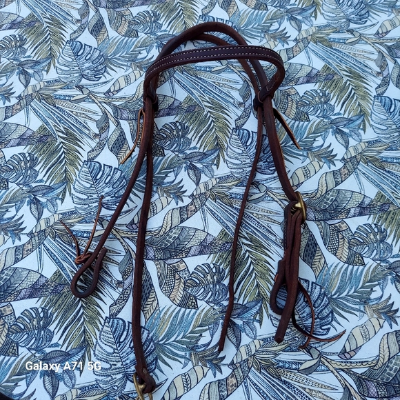 Western Horse Bridle Brown Leather - Picture 6 of 14